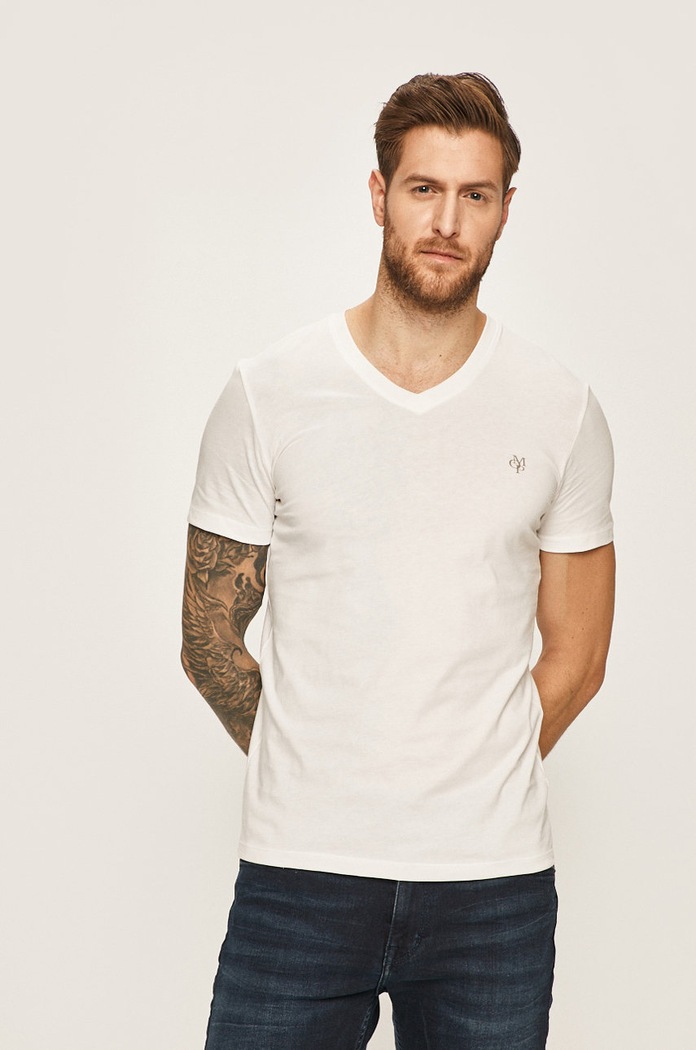 Marc O'Polo - T-shirt bawełna biały B21222051018