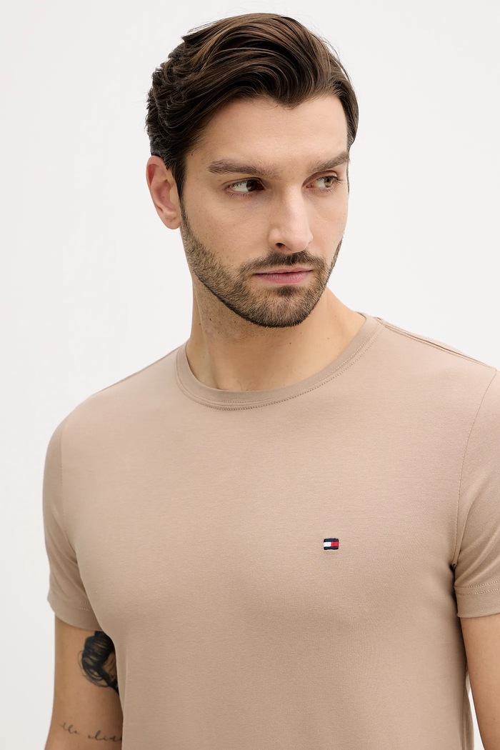 Tommy Hilfiger tricou bej MW0MW10800