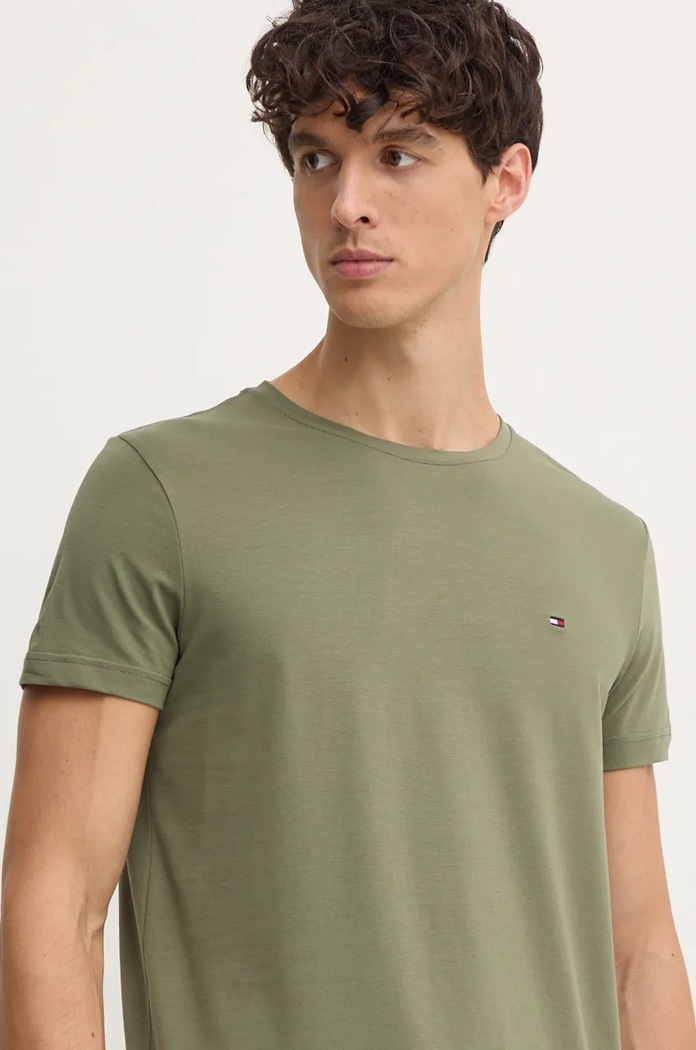 Tommy Hilfiger t-shirt zielony MW0MW10800