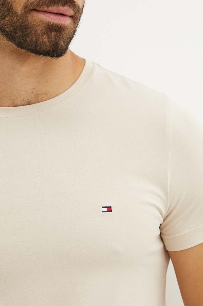 Tričko Tommy Hilfiger béžová MW0MW10800