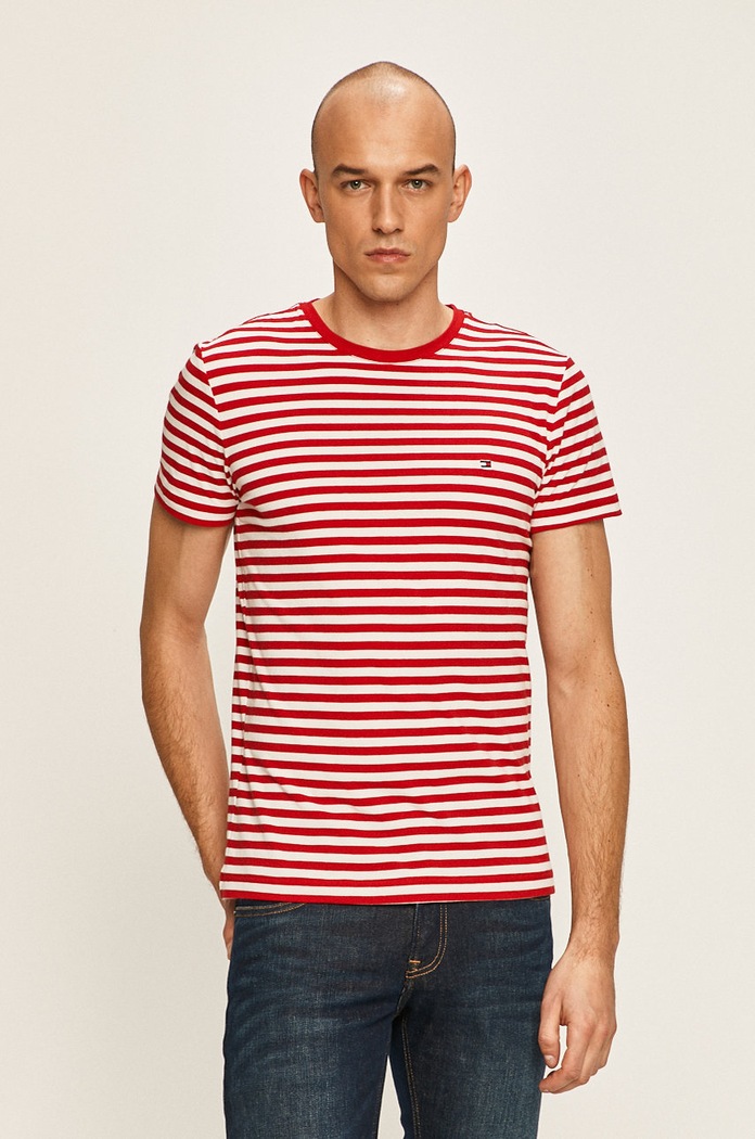 Tričko Tommy Hilfiger červená MW0MW10800