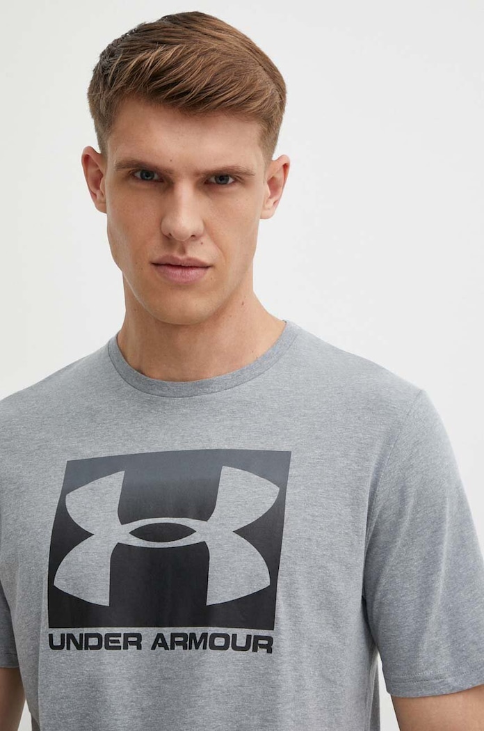 Under Armour - Pánske tričko potlač sivá 1329581