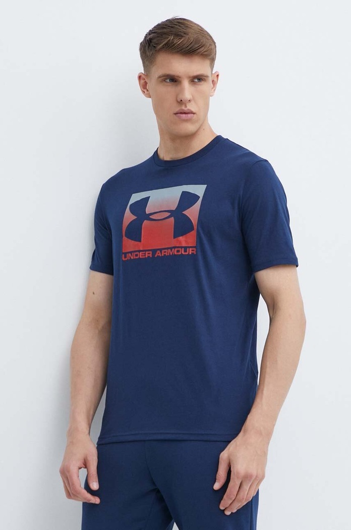 Under Armour - T-shirt 1329581 nyomtatásos sötétkék 1329581