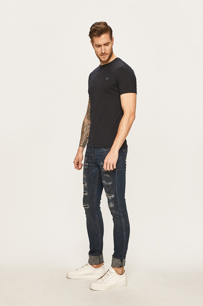 Marc O'Polo - T-shirt B21222051068 granatowy AA00
