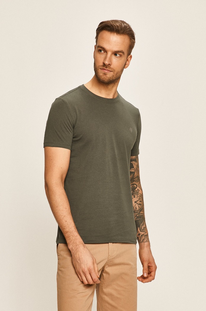 Marc O'Polo - T-shirt bawełna zielony B21222051068