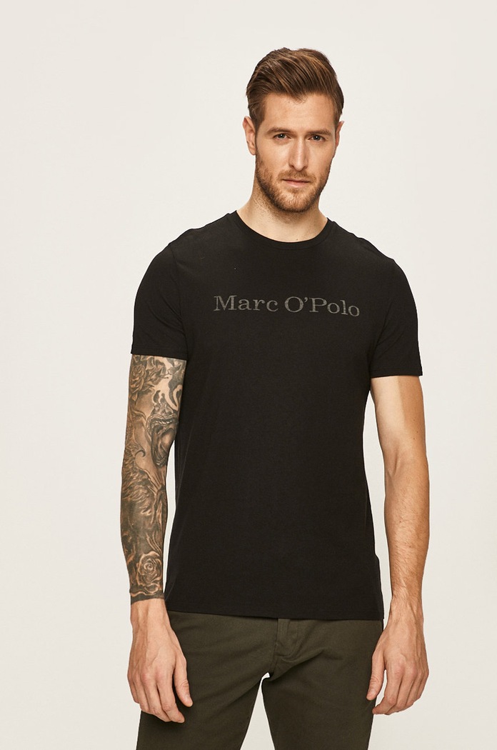 Marc O'Polo - Pánske tričko čierna B21222051230