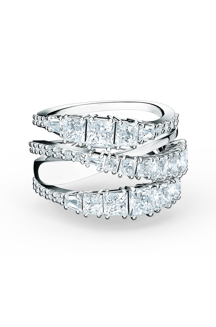 Swarovski - Prstienok TWIST 5584650 strieborná AW20