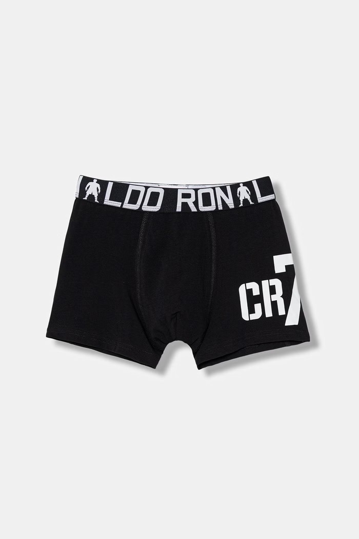 CR7 Cristiano Ronaldo - Bokserki dziecięce (2-pack) bokserki dopasowane czarny 8400.51.451