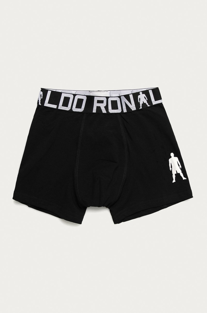 CR7 Cristiano Ronaldo - Bokserki dziecięce (2-pack) czarny 8400.51.451