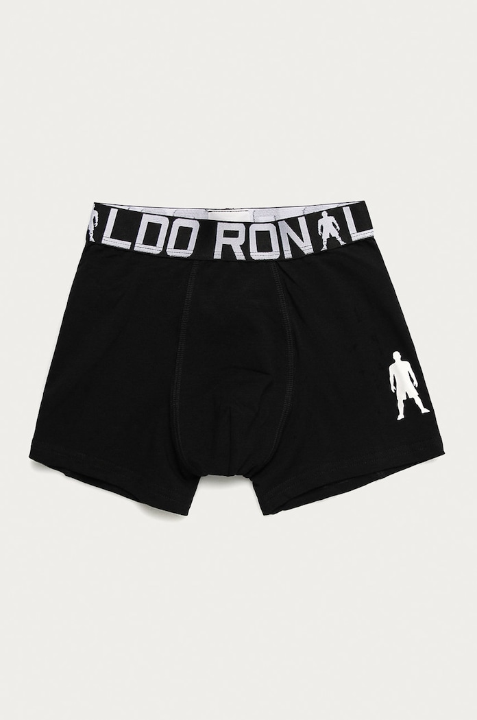 CR7 Cristiano Ronaldo - Bokserki dziecięce (2-pack) czarny 8400.51.451
