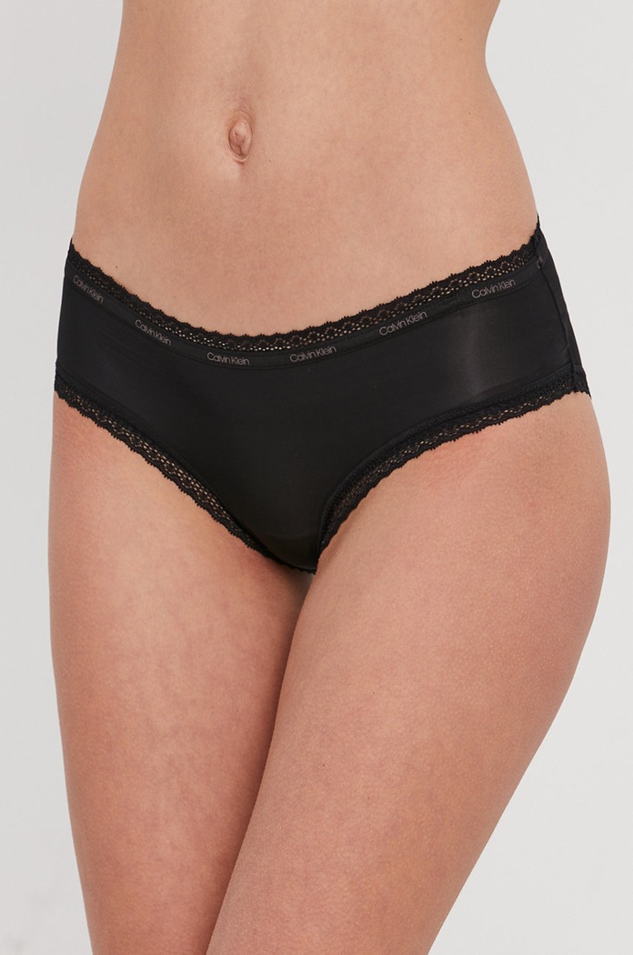 Calvin Klein Underwear bugyi sima fekete 000QD3767E