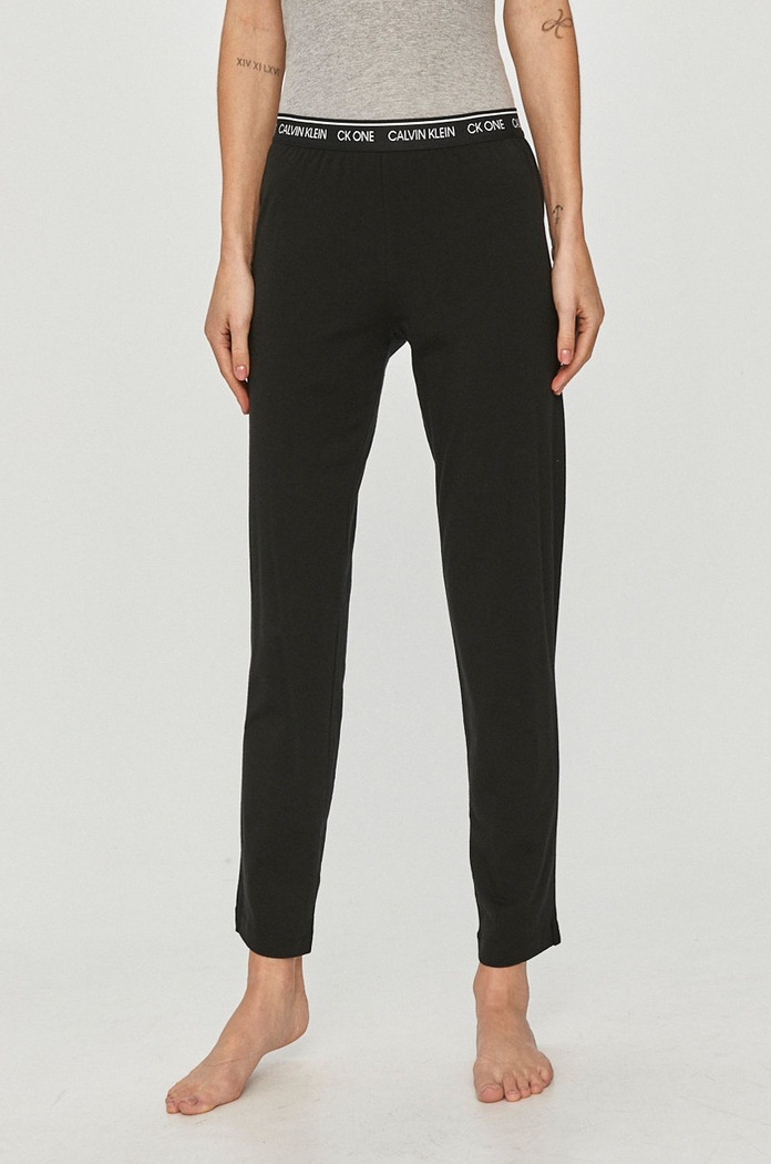 Calvin Klein Underwear - Spodnie piżamowe dzianina czarny 000QS6434E