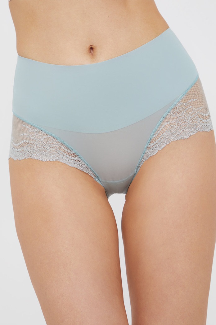 Spanx figi modelujące wzorzyste zielony SP0515