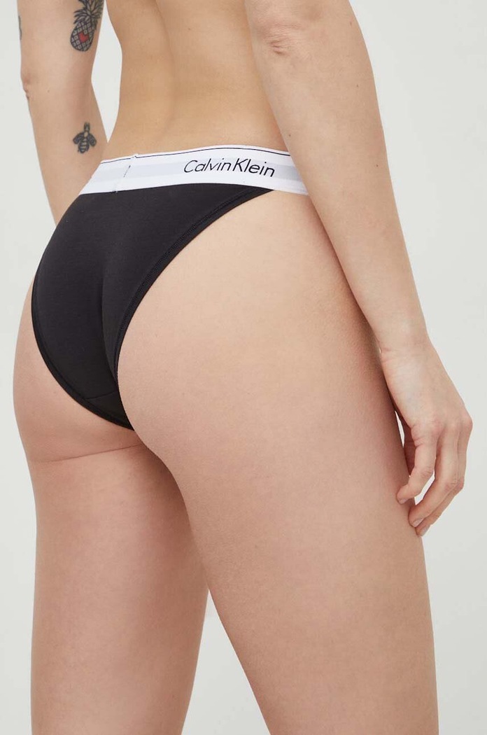 Kalhotky brazilky Calvin Klein Underwear 000QF4977A černá AA00