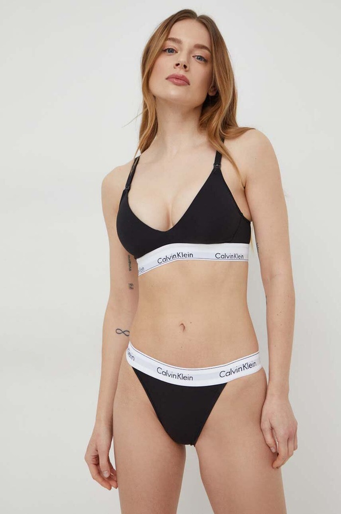 Oblečení Kalhotky brazilky Calvin Klein Underwear 000QF4977A černá