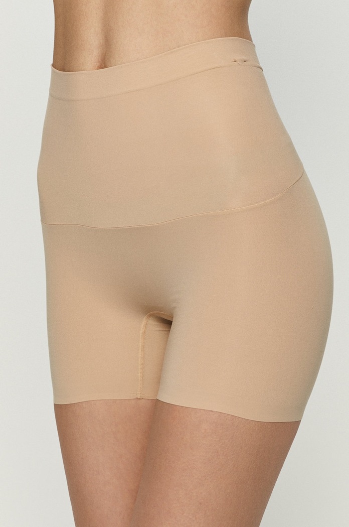 Spanx - Szorty modelujące Shape My Day Girl dzianina beżowy SS7215
