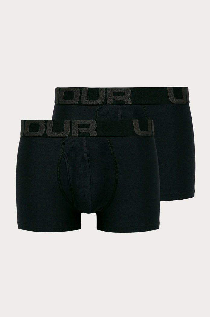 Under Armour - Μποξεράκια (2-pack) εφαρμοστό σορτς μπόξερ μαύρο 1363618.001