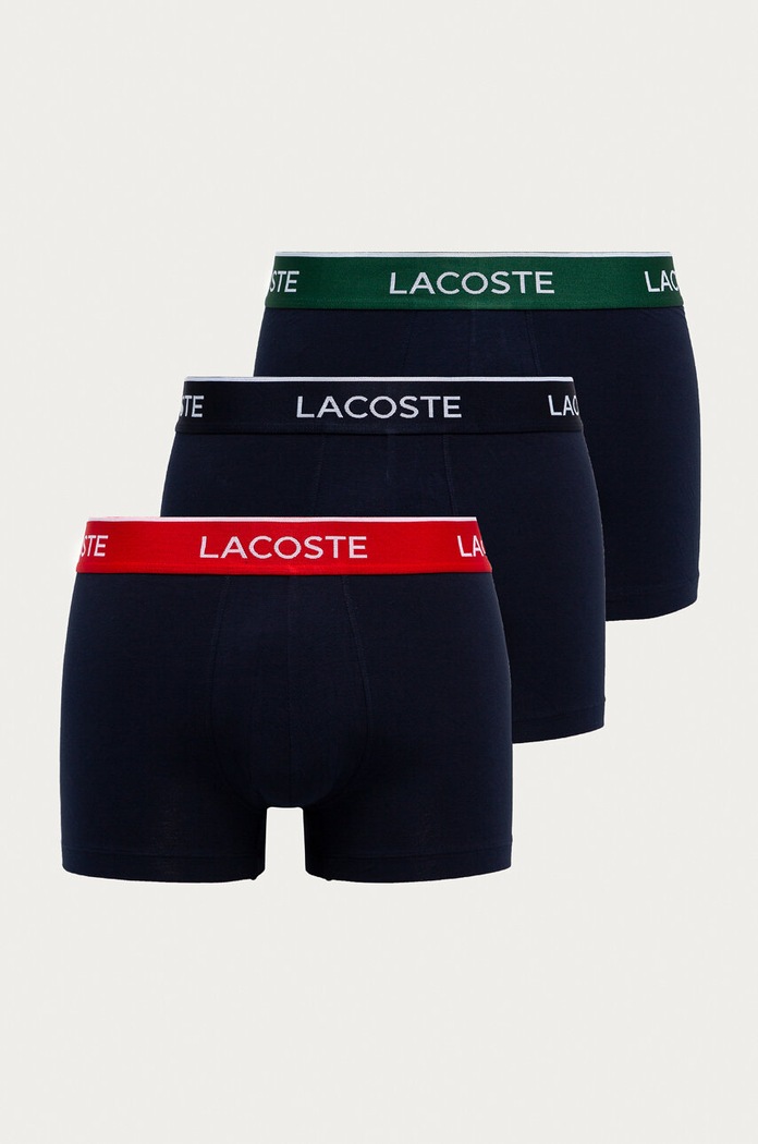 Lacoste boxer sovrastampa blu navy 5H3401