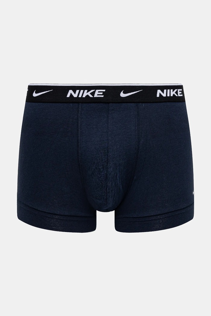 Nike εφαρμοστά μποξεράκια ανδρικά βαμβάκι με ελαστάν 3-pack σκούρο μπλε KE1008
