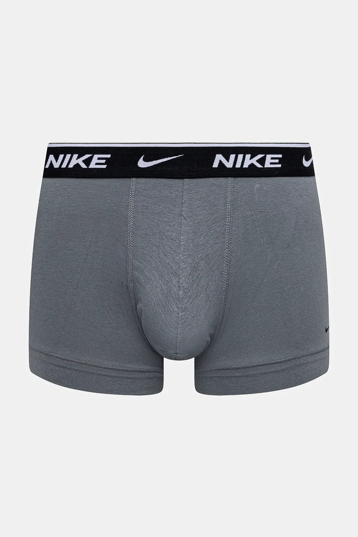 Ρούχα Nike εφαρμοστά μποξεράκια ανδρικά βαμβάκι με ελαστάν 3-pack KE1008 γκρί