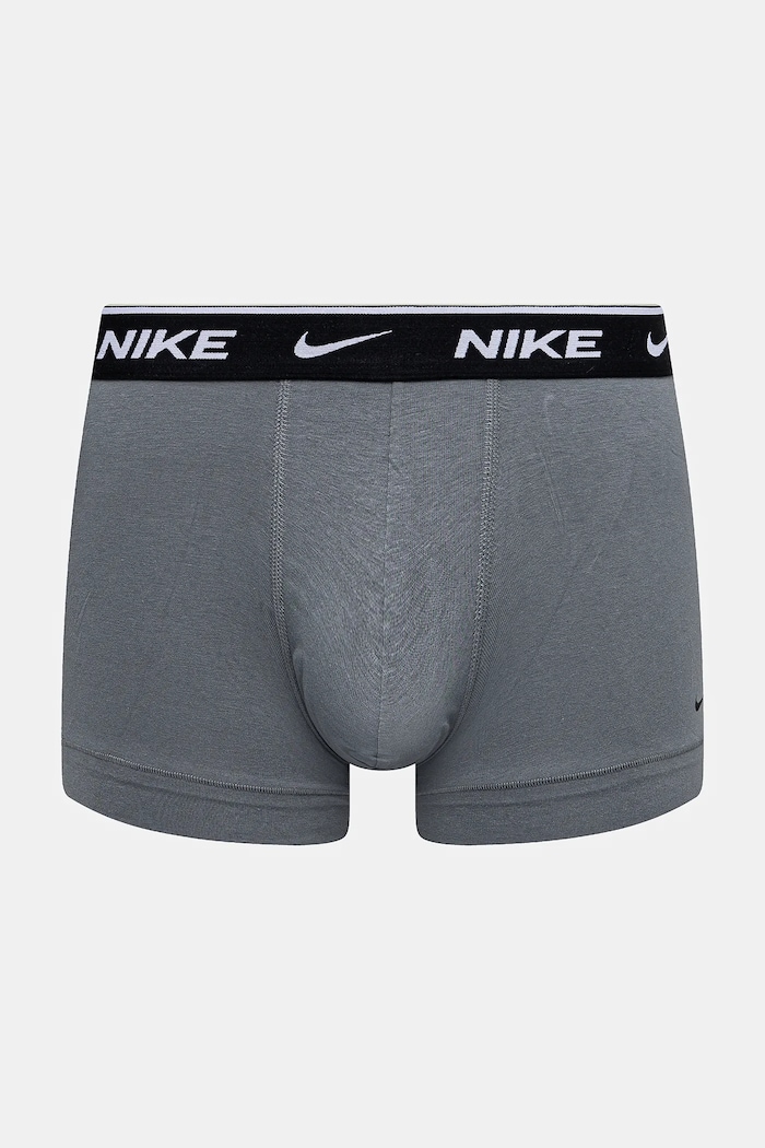 Ρούχα Nike εφαρμοστά μποξεράκια ανδρικά βαμβάκι με ελαστάν 3-pack KE1008 γκρί