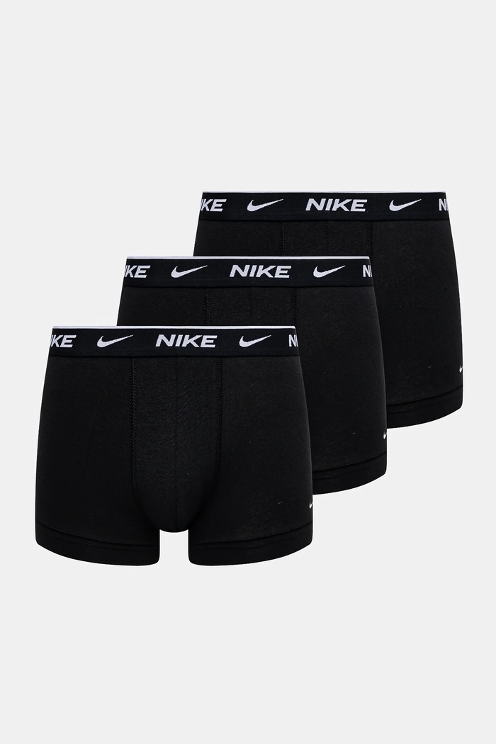 Nike testhezálló boxeralsó férfi pamut elasztánnal 3-as csomag fekete KE1008
