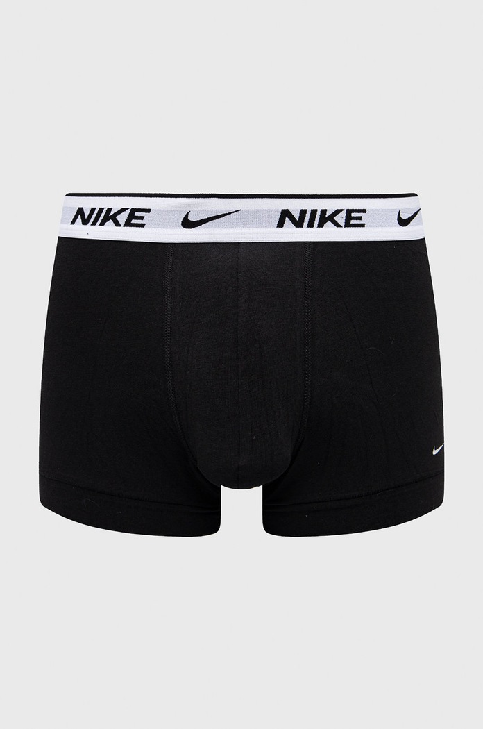 Oblečení Nike přiléhavé boxerky pánské bavlněné s elastanem 3-pack KE1008 bílá