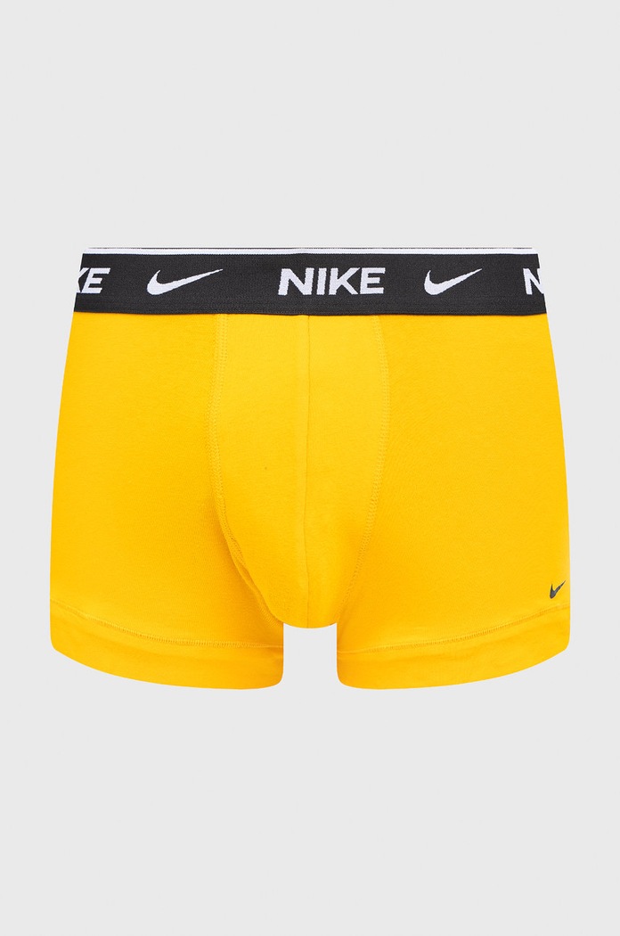 Nike priliehavé boxerky pánske bavlnené s elastanom 3-pak KE1008 žltá AA00