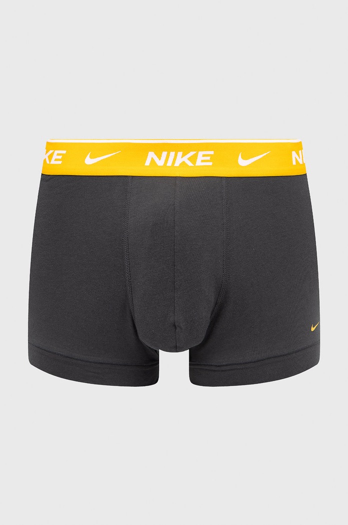 Oblečenie Nike priliehavé boxerky pánske bavlnené s elastanom 3-pak KE1008 žltá