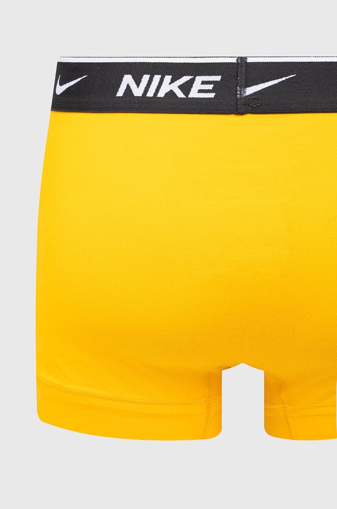 Nike priliehavé boxerky pánske bavlnené s elastanom 3-pak KE1008 žltá