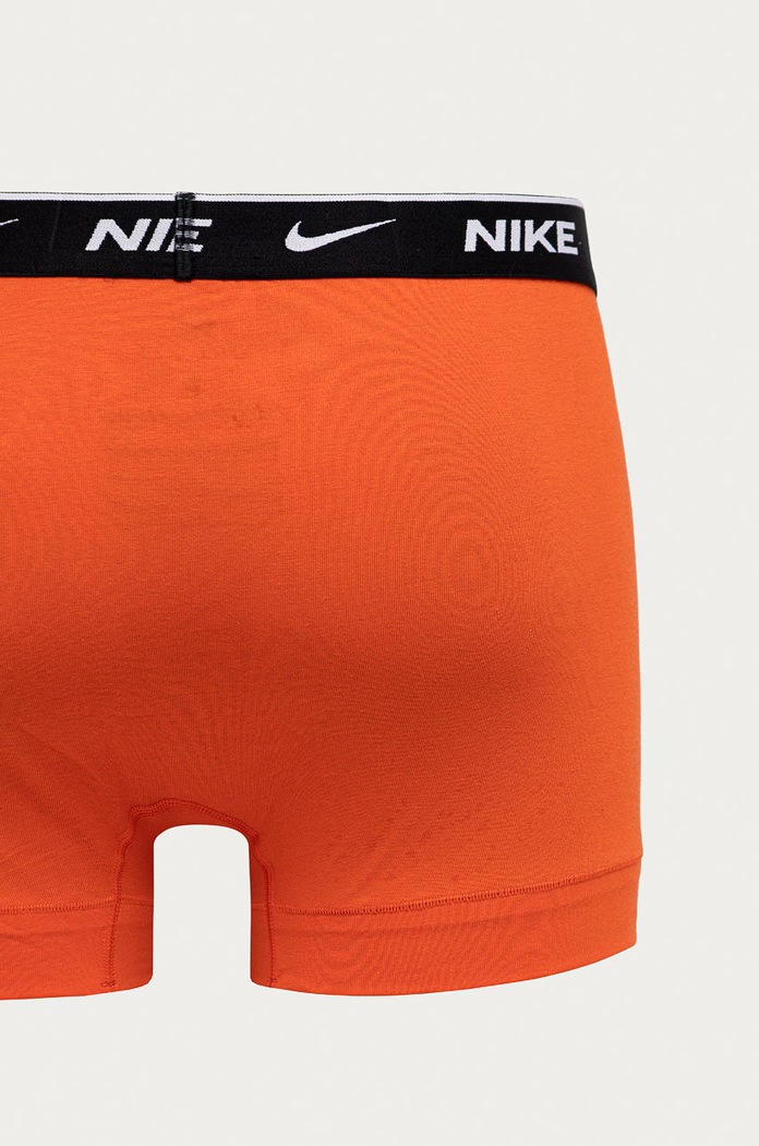 Nike priliehavé boxerky pánske bavlnené s elastanom 3-pak oranžová KE1008