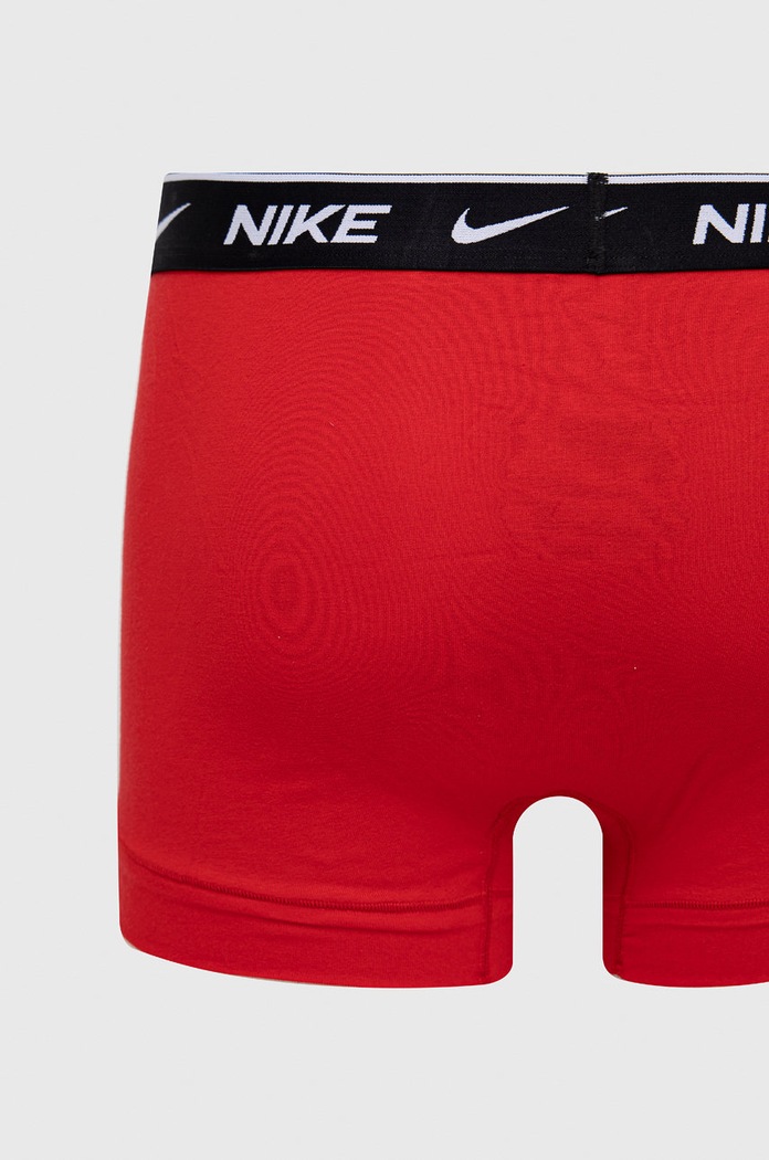 Nike bokserki dopasowane męskie bawełniane z elastanem 3-pack KE1008 czerwony AA00