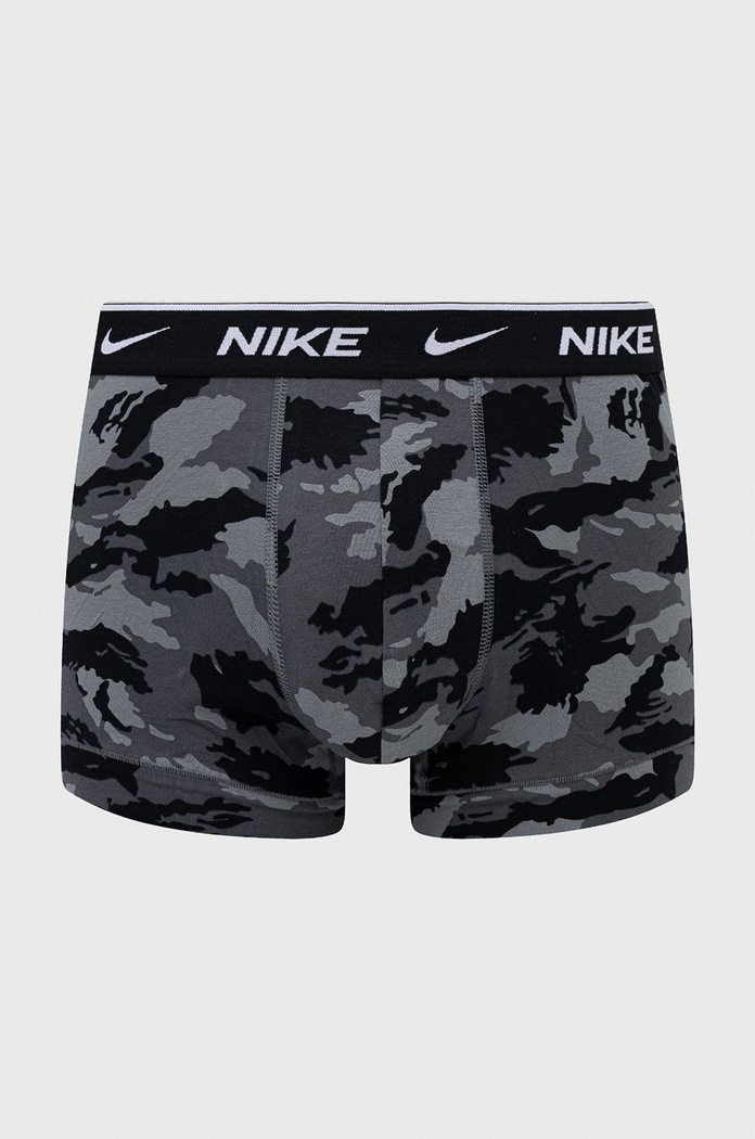 Nike priliehavé boxerky pánske bavlnené s elastanom 3-pak KE1008 sivá AA00