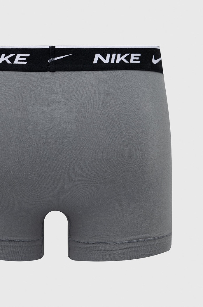 Nike priliehavé boxerky pánske bavlnené s elastanom 3-pak KE1008 sivá