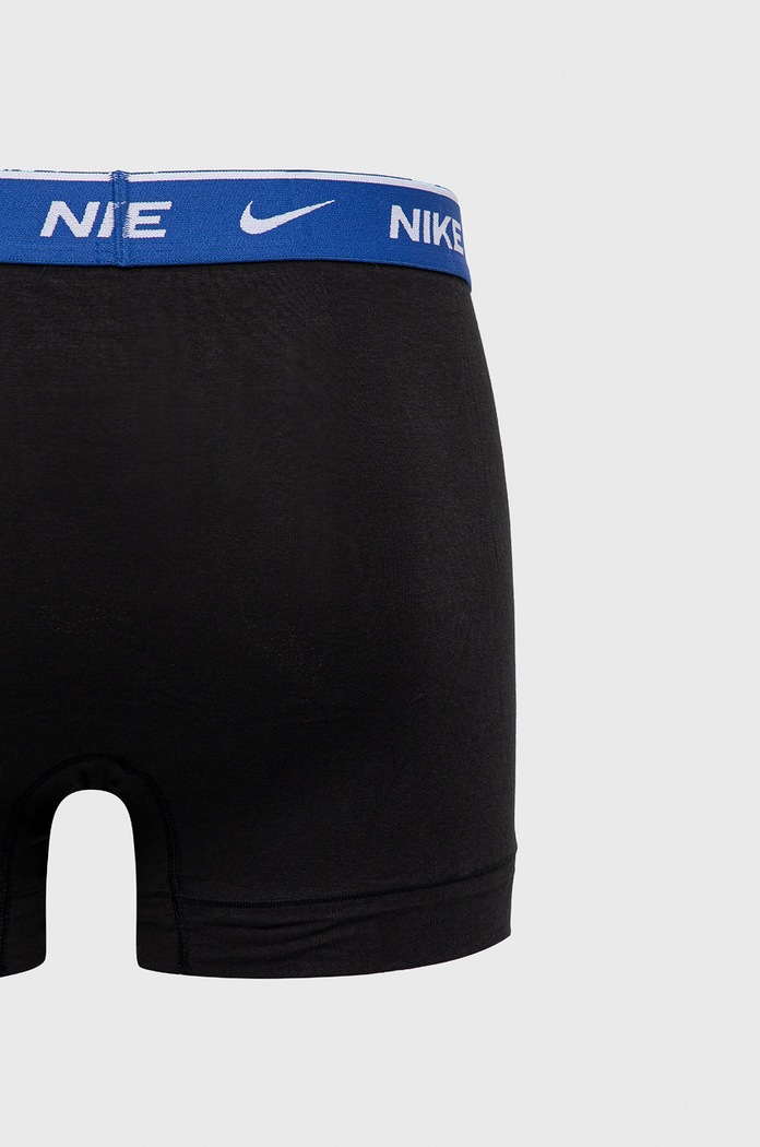 Oblečenie Nike priliehavé boxerky pánske bavlnené s elastanom 3-pak KE1008 čierna