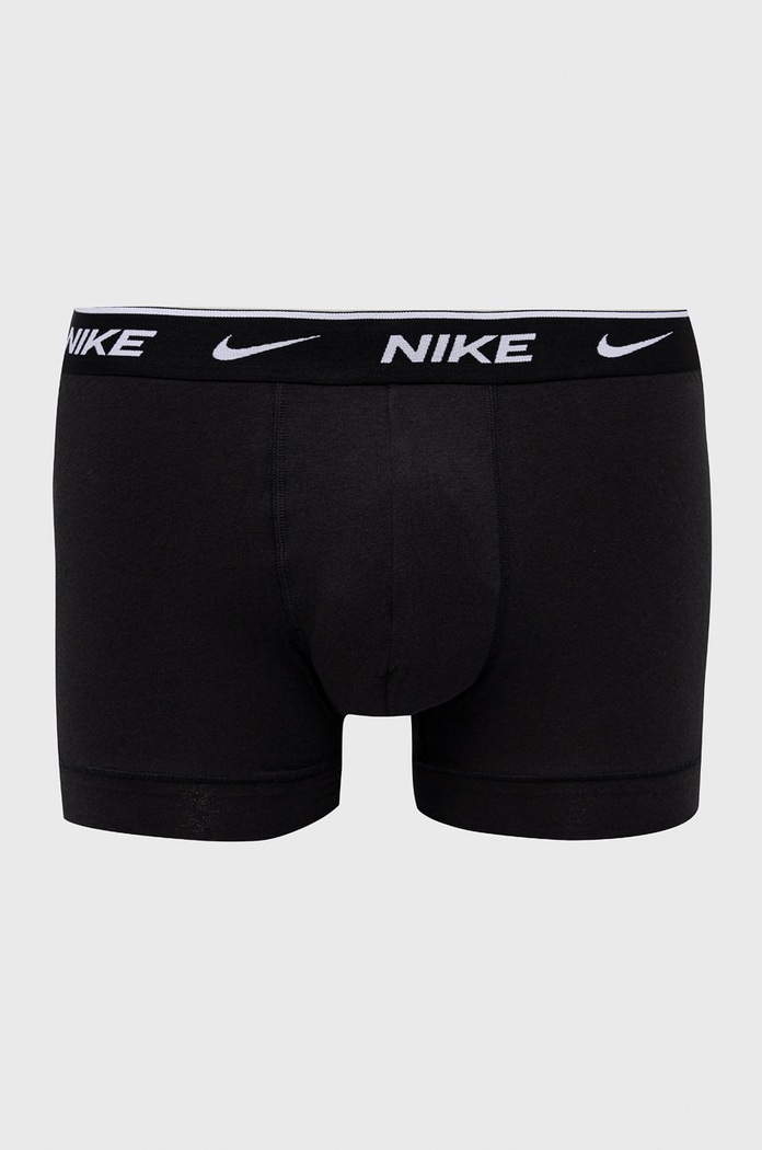 Nike priliehavé boxerky pánske bavlnené s elastanom 3-pak čierna KE1008