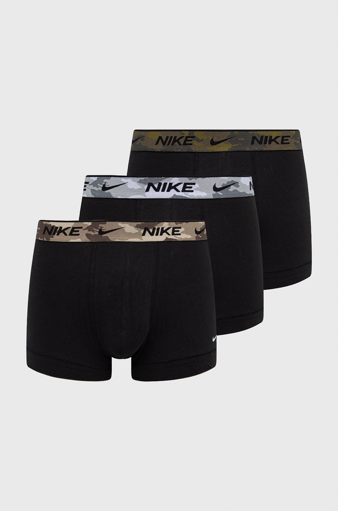 Nike Přiléhavé boxerky pánské bavlněné s elastanem 3-pack černá KE1008