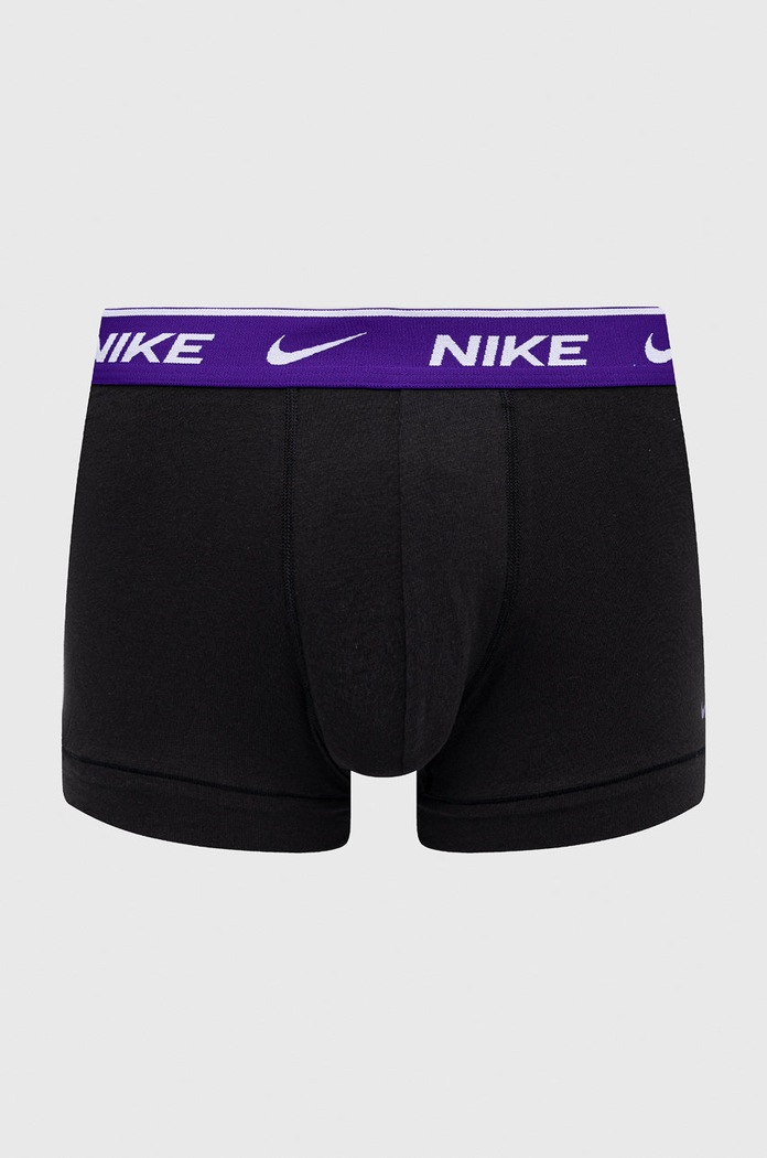 Nike priliehavé boxerky pánske bavlnené s elastanom 3-pak čierna KE1008