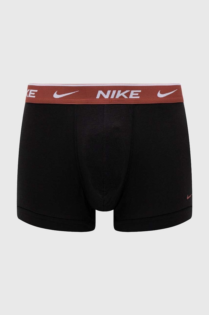 Nike bokserki dopasowane męskie bawełniane z elastanem 3-pack czarny KE1008