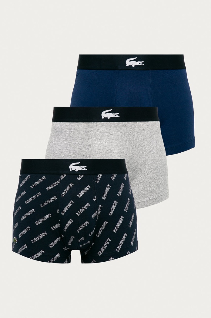Lacoste bokserki 3-pack dzianina granatowy 5H1774