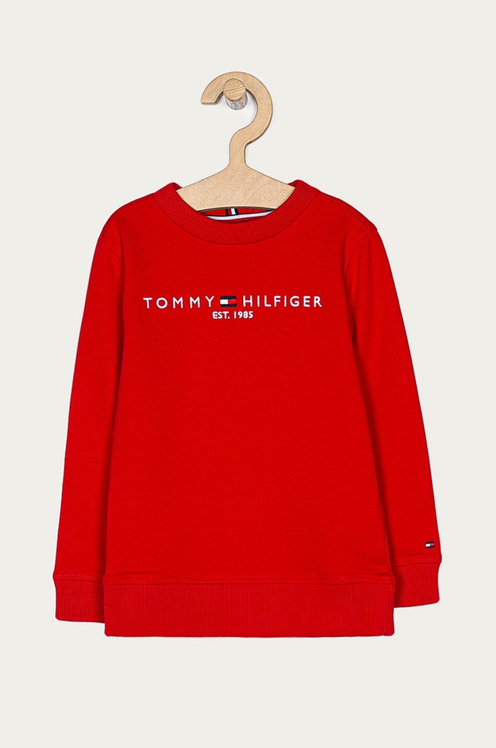 Tommy Hilfiger - Detská mikina 98-176 cm bez kapucne červená KB0KB05797