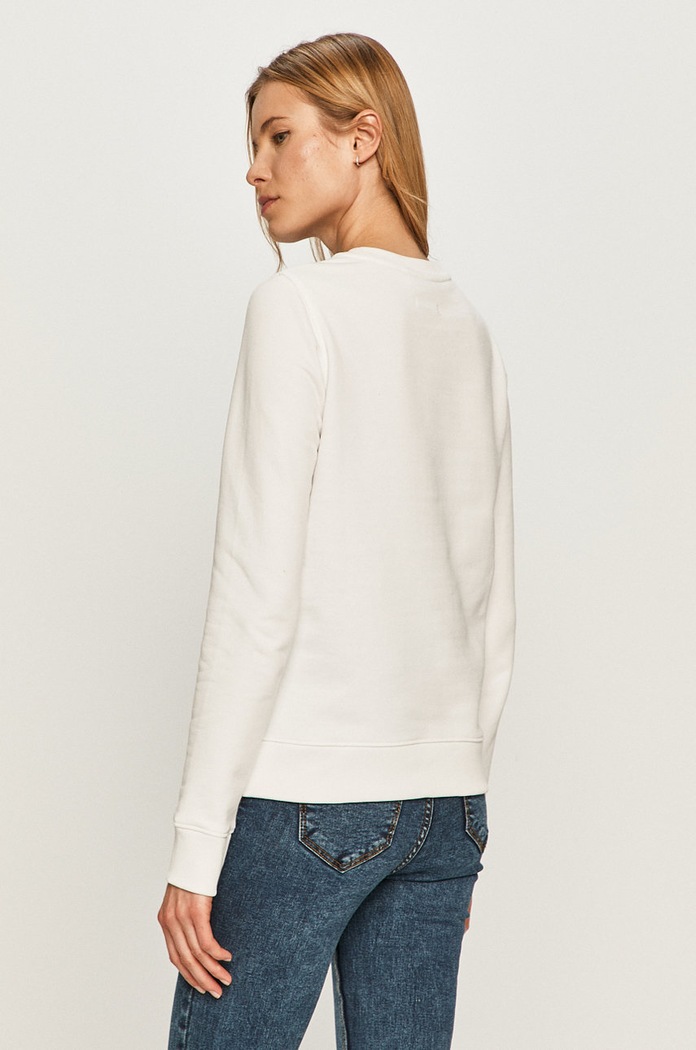 Îmbrăcăminte Calvin Klein hanorac de bumbac K20K202157 alb