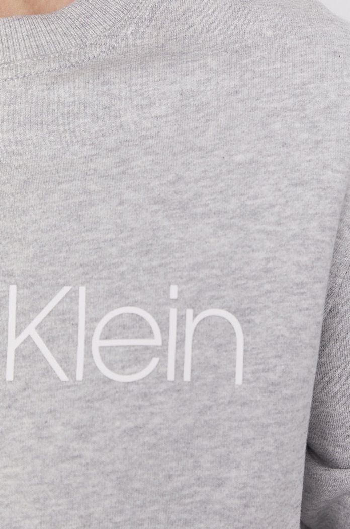 Calvin Klein - Bavlnená mikina K20K202157 sivá
