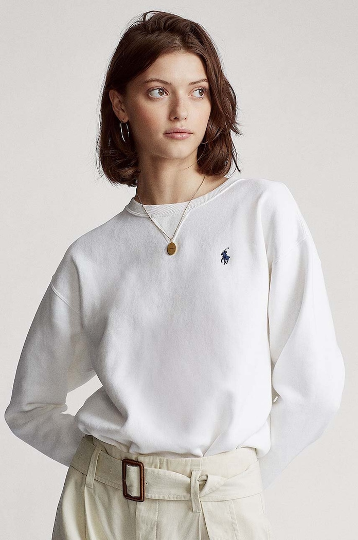 Polo Ralph Lauren Μπλούζα χωρίς κουκούλα λευκό 211794395002