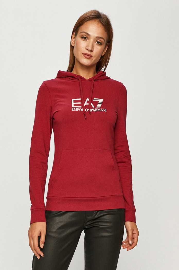 EA7 Emporio Armani - Mikina s elastanom ružová 8NTM40.TJ31Z