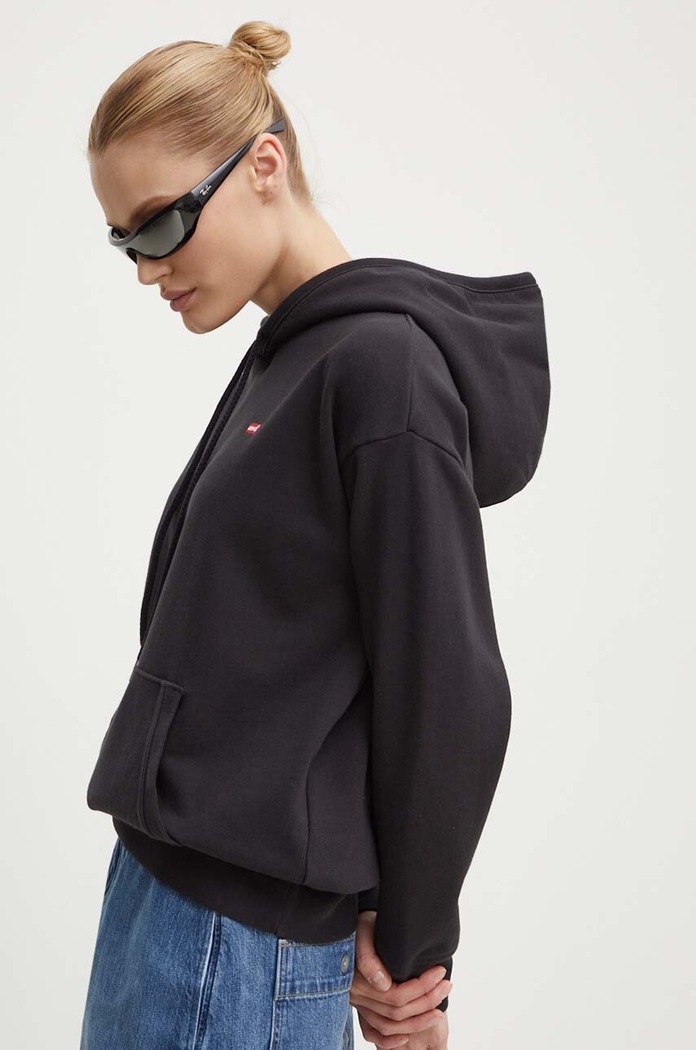 Levi's βαμβακερή μπλούζα βαμβάκι μαύρο 24693.0002