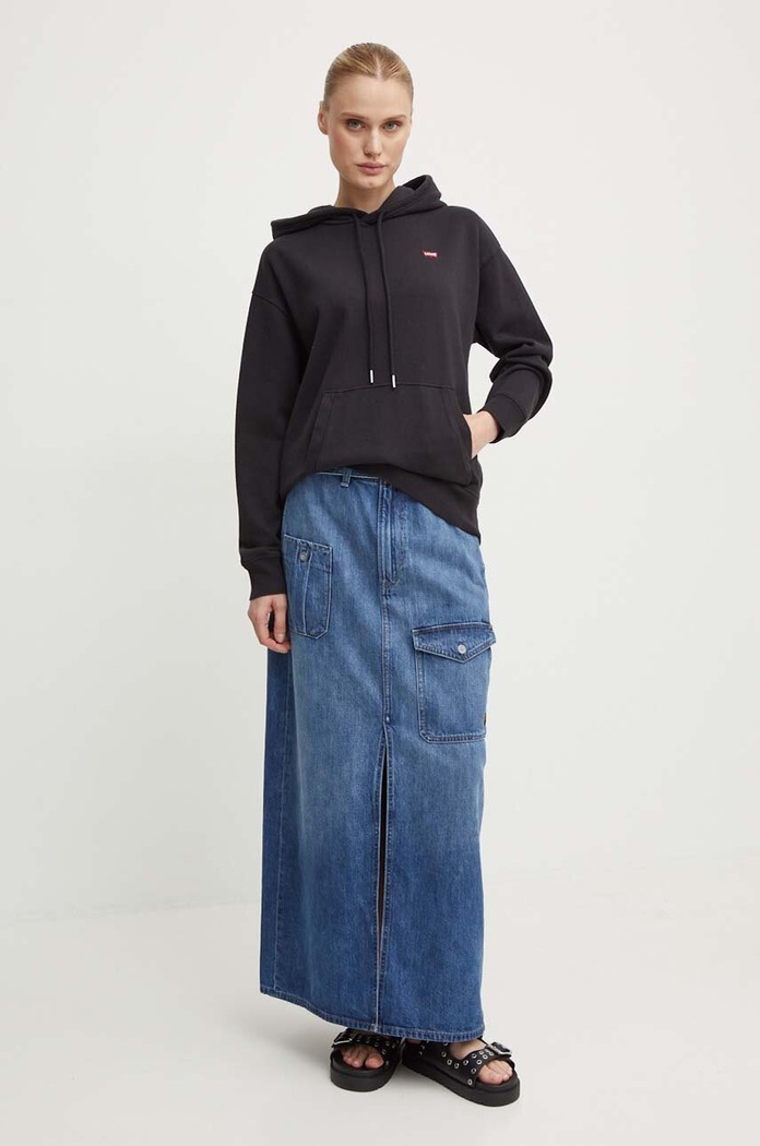 Levi's βαμβακερή μπλούζα 24693.0002 μαύρο AW20