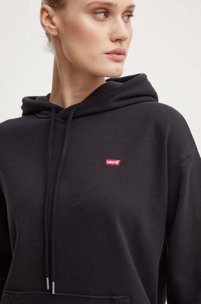 Levi's βαμβακερή μπλούζα μαύρο 24693.0002