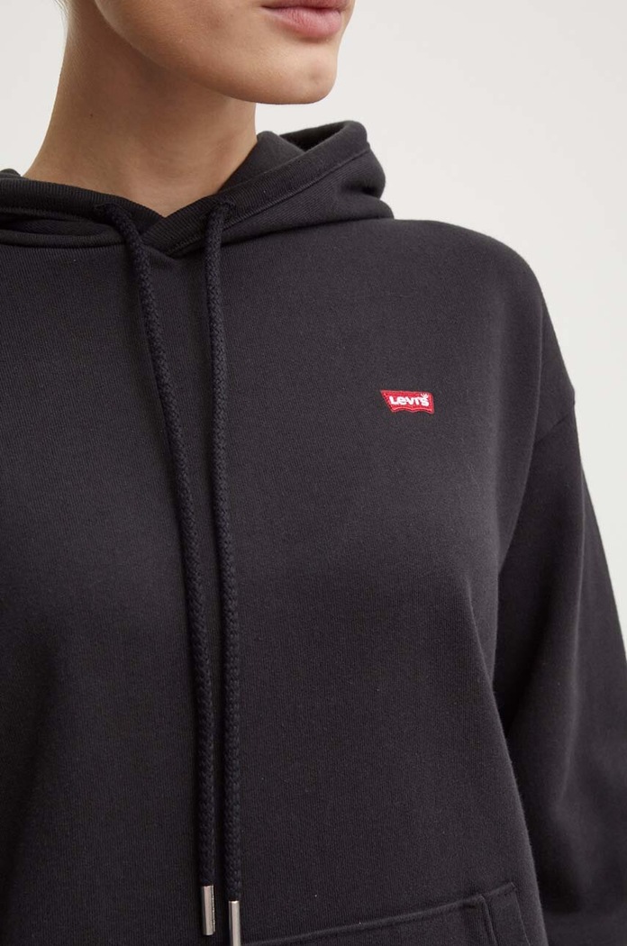 Levi's βαμβακερή μπλούζα 24693.0002 μαύρο