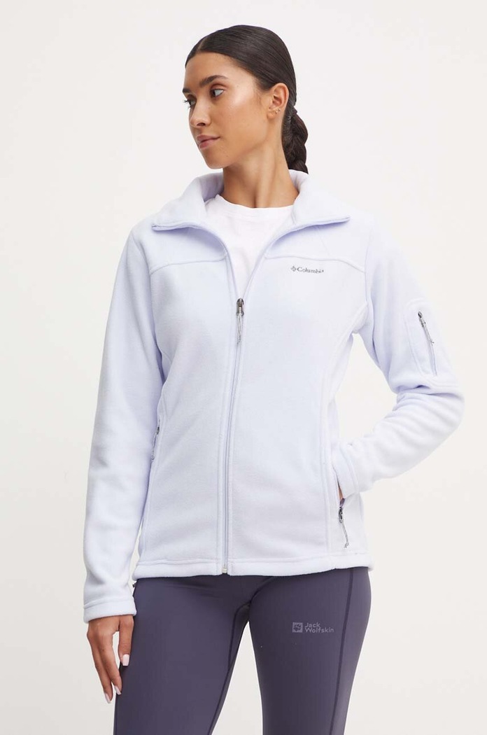 Sportovní mikina Columbia Fast Trek bez kapuce fialová 1465351.